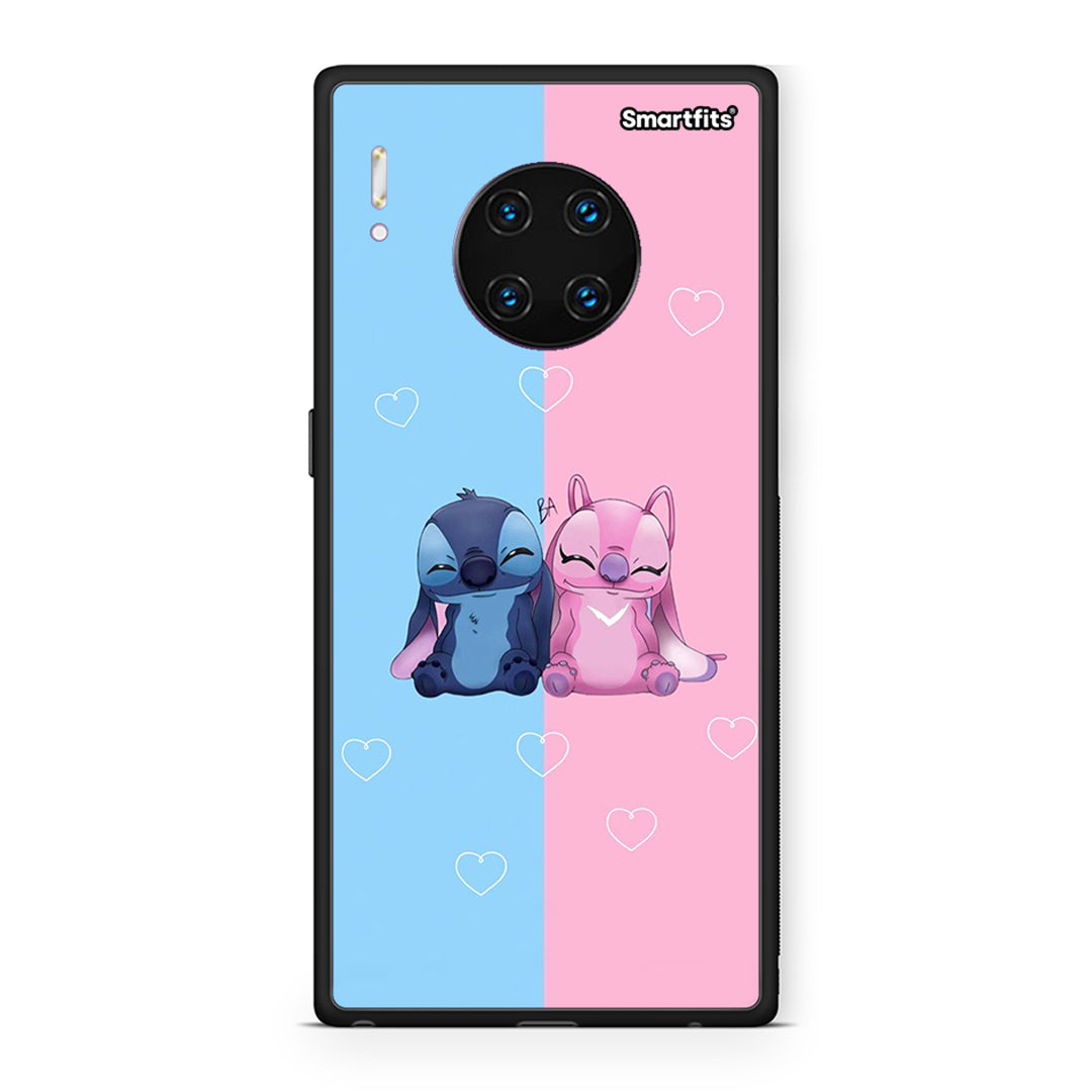 Huawei Mate 30 Pro Stitch And Angel θήκη από τη Smartfits με σχέδιο στο πίσω μέρος και μαύρο περίβλημα | Smartphone case with colorful back and black bezels by Smartfits