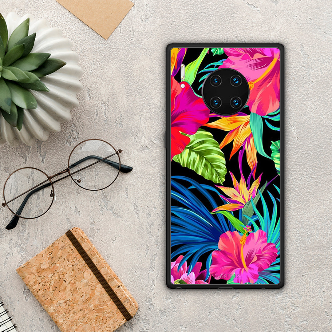 Tropical Flowers - Huawei Mate 30 Pro θήκη