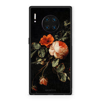Thumbnail for Huawei Mate 30 Pro Vintage Roses θήκη από τη Smartfits με σχέδιο στο πίσω μέρος και μαύρο περίβλημα | Smartphone case with colorful back and black bezels by Smartfits