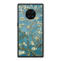 Thumbnail for Huawei Mate 30 Pro White Blossoms θήκη από τη Smartfits με σχέδιο στο πίσω μέρος και μαύρο περίβλημα | Smartphone case with colorful back and black bezels by Smartfits