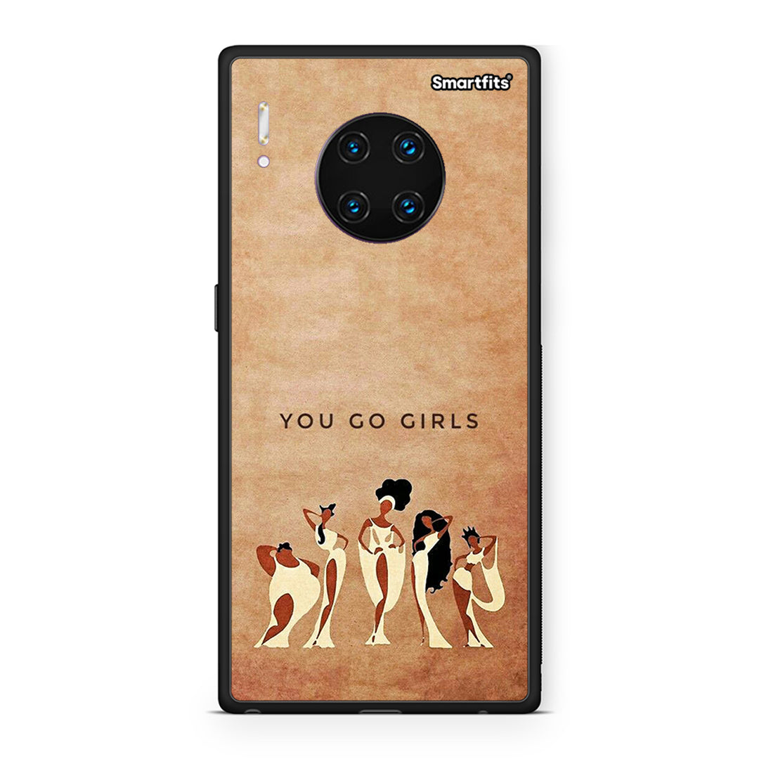 Huawei Mate 30 Pro You Go Girl θήκη από τη Smartfits με σχέδιο στο πίσω μέρος και μαύρο περίβλημα | Smartphone case with colorful back and black bezels by Smartfits