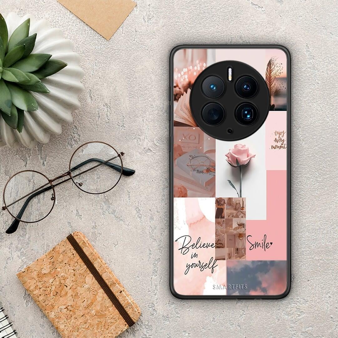 Θήκη Huawei Mate 50 Pro Aesthetic Collage από τη Smartfits με σχέδιο στο πίσω μέρος και μαύρο περίβλημα | Huawei Mate 50 Pro Aesthetic Collage Case with Colorful Back and Black Bezels