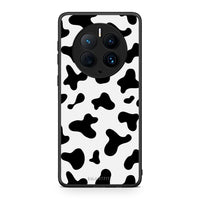 Thumbnail for Θήκη Huawei Mate 50 Pro Cow Print από τη Smartfits με σχέδιο στο πίσω μέρος και μαύρο περίβλημα | Huawei Mate 50 Pro Cow Print Case with Colorful Back and Black Bezels