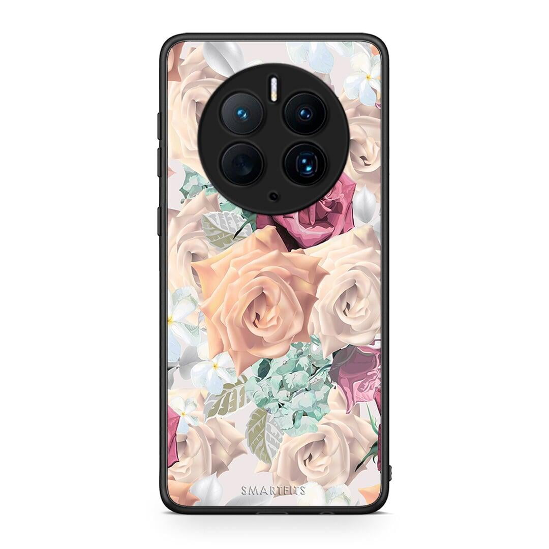 Θήκη Huawei Mate 50 Pro Floral Bouquet από τη Smartfits με σχέδιο στο πίσω μέρος και μαύρο περίβλημα | Huawei Mate 50 Pro Floral Bouquet Case with Colorful Back and Black Bezels