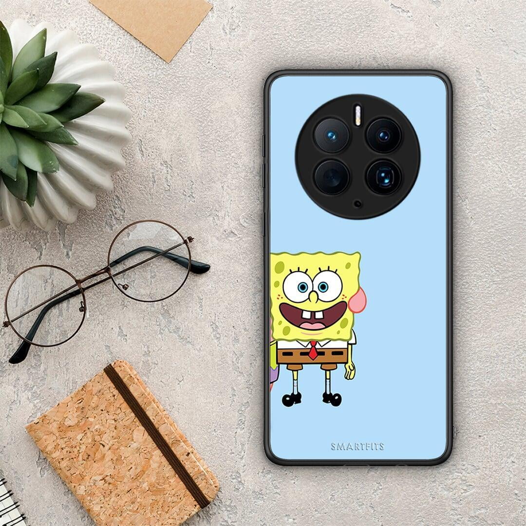Θήκη Huawei Mate 50 Pro Friends Bob από τη Smartfits με σχέδιο στο πίσω μέρος και μαύρο περίβλημα | Huawei Mate 50 Pro Friends Bob Case with Colorful Back and Black Bezels