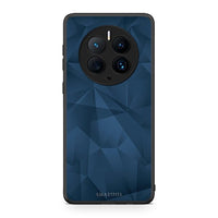 Thumbnail for Θήκη Huawei Mate 50 Pro Geometric Blue Abstract από τη Smartfits με σχέδιο στο πίσω μέρος και μαύρο περίβλημα | Huawei Mate 50 Pro Geometric Blue Abstract Case with Colorful Back and Black Bezels