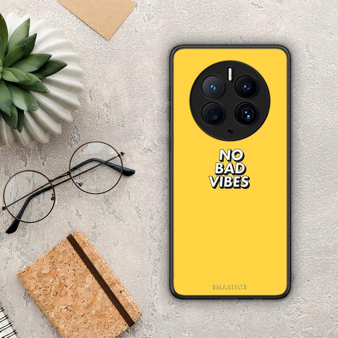 Θήκη Huawei Mate 50 Pro Text Vibes από τη Smartfits με σχέδιο στο πίσω μέρος και μαύρο περίβλημα | Huawei Mate 50 Pro Text Vibes Case with Colorful Back and Black Bezels