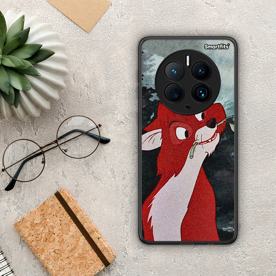 Θήκη Huawei Mate 50 Pro Tod And Vixey Love 1 από τη Smartfits με σχέδιο στο πίσω μέρος και μαύρο περίβλημα | Huawei Mate 50 Pro Tod And Vixey Love 1 Case with Colorful Back and Black Bezels