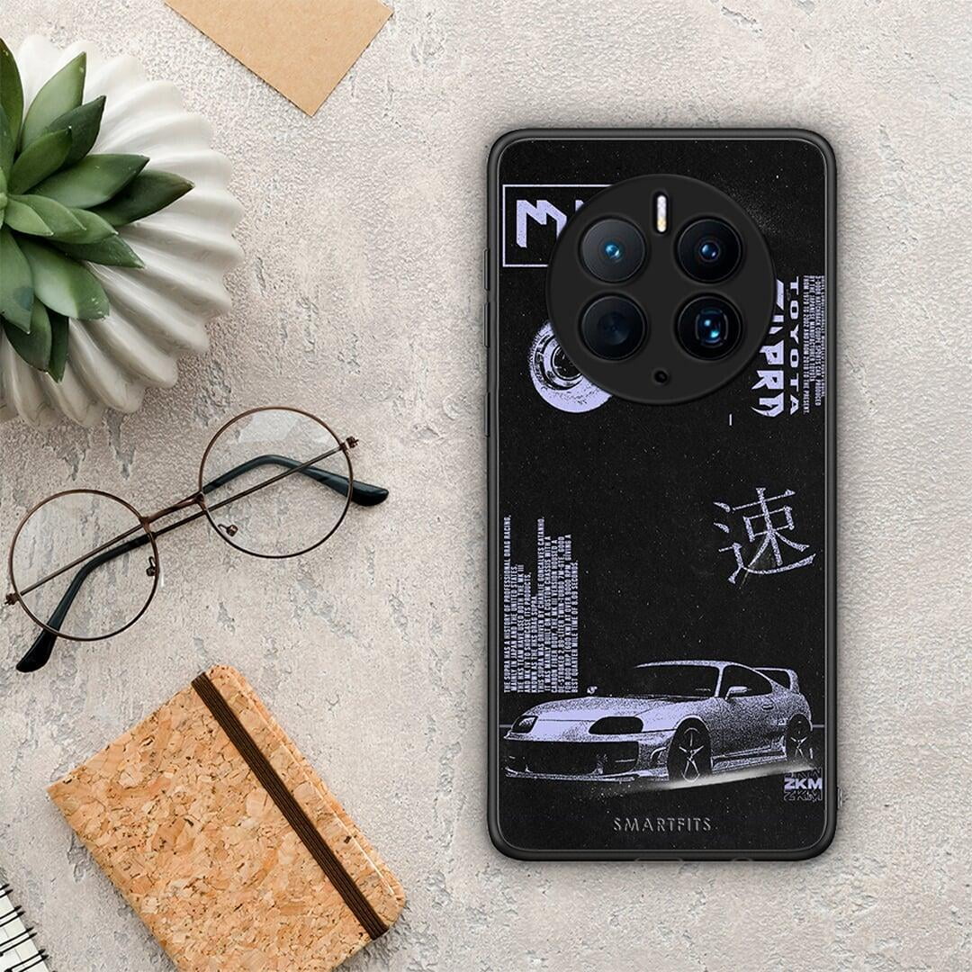 Θήκη Huawei Mate 50 Pro Tokyo Drift από τη Smartfits με σχέδιο στο πίσω μέρος και μαύρο περίβλημα | Huawei Mate 50 Pro Tokyo Drift Case with Colorful Back and Black Bezels