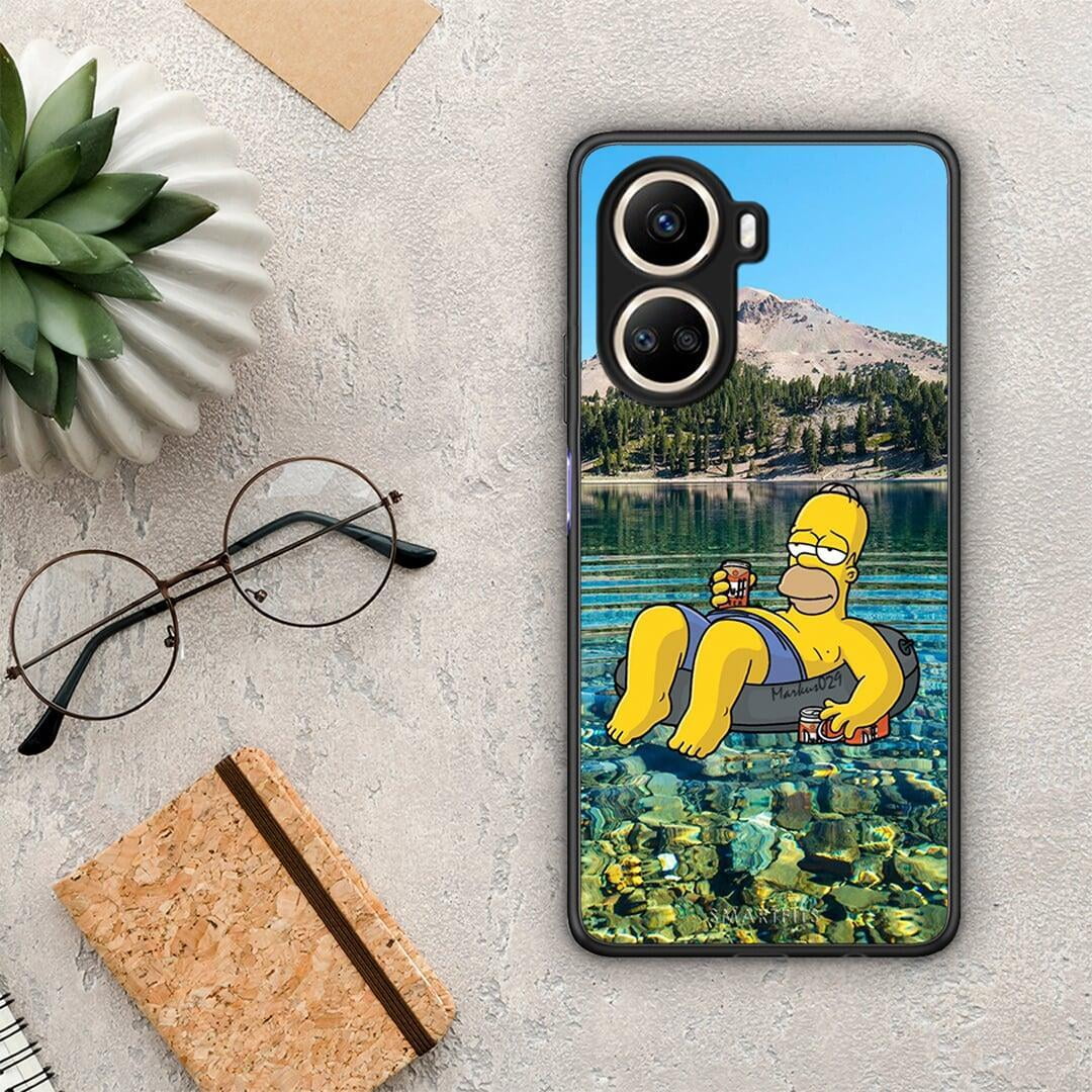 Θήκη Huawei Nova 10 SE Summer Happiness από τη Smartfits με σχέδιο στο πίσω μέρος και μαύρο περίβλημα | Huawei Nova 10 SE Summer Happiness Case with Colorful Back and Black Bezels