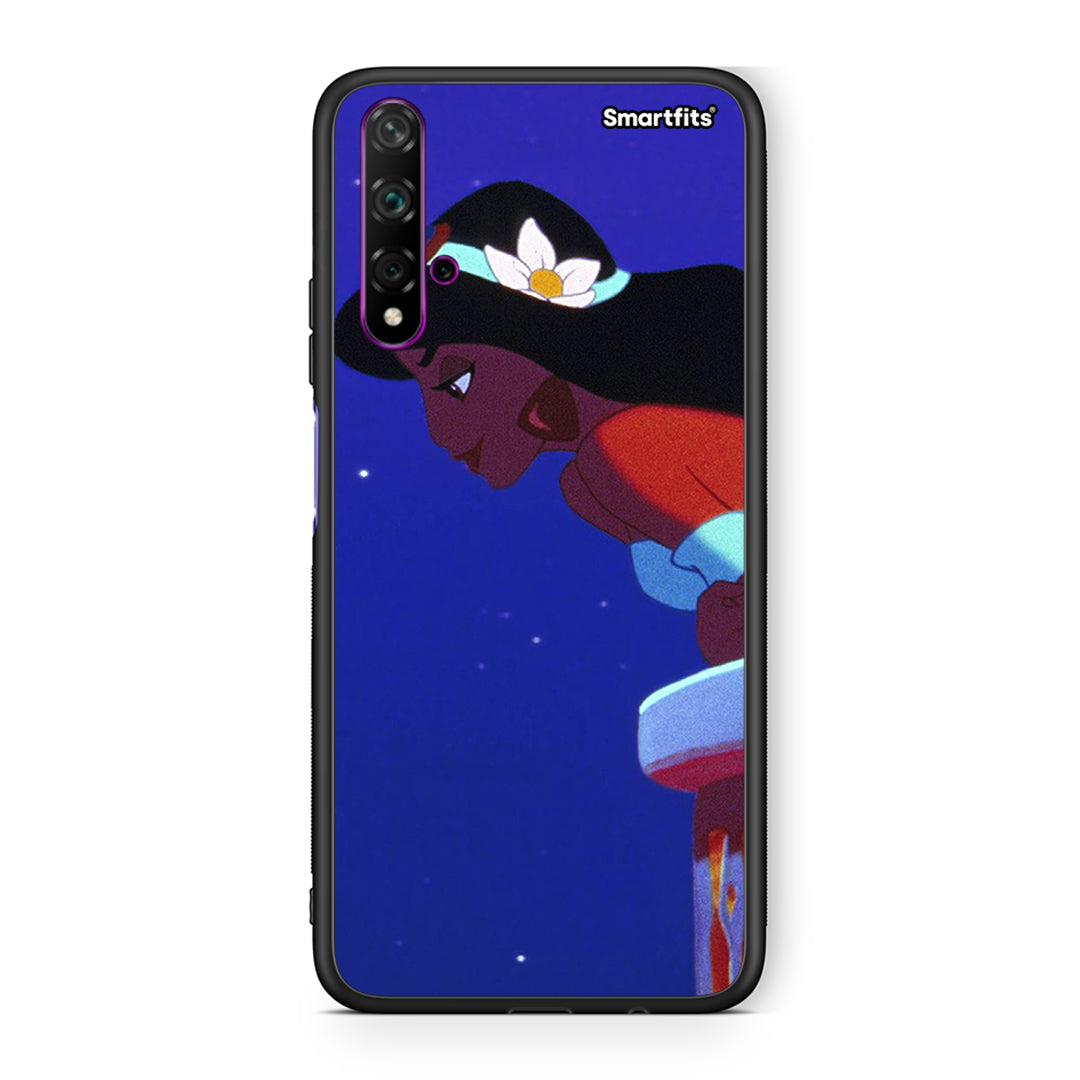 Huawei Nova 5T Alladin And Jasmine Love 2 θήκη από τη Smartfits με σχέδιο στο πίσω μέρος και μαύρο περίβλημα | Smartphone case with colorful back and black bezels by Smartfits