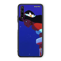 Thumbnail for Huawei Nova 5T Alladin And Jasmine Love 2 θήκη από τη Smartfits με σχέδιο στο πίσω μέρος και μαύρο περίβλημα | Smartphone case with colorful back and black bezels by Smartfits