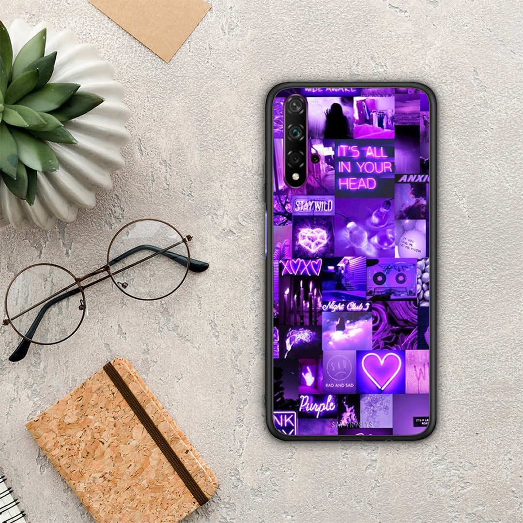 Collage Stay Wild - Huawei Nova 5T / Honor 20 θήκη