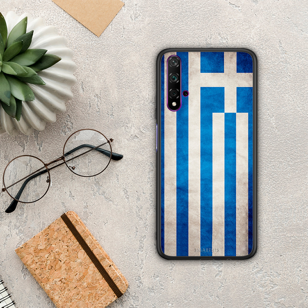 Flag Greek - Huawei Nova 5T / Honor 20 θήκη