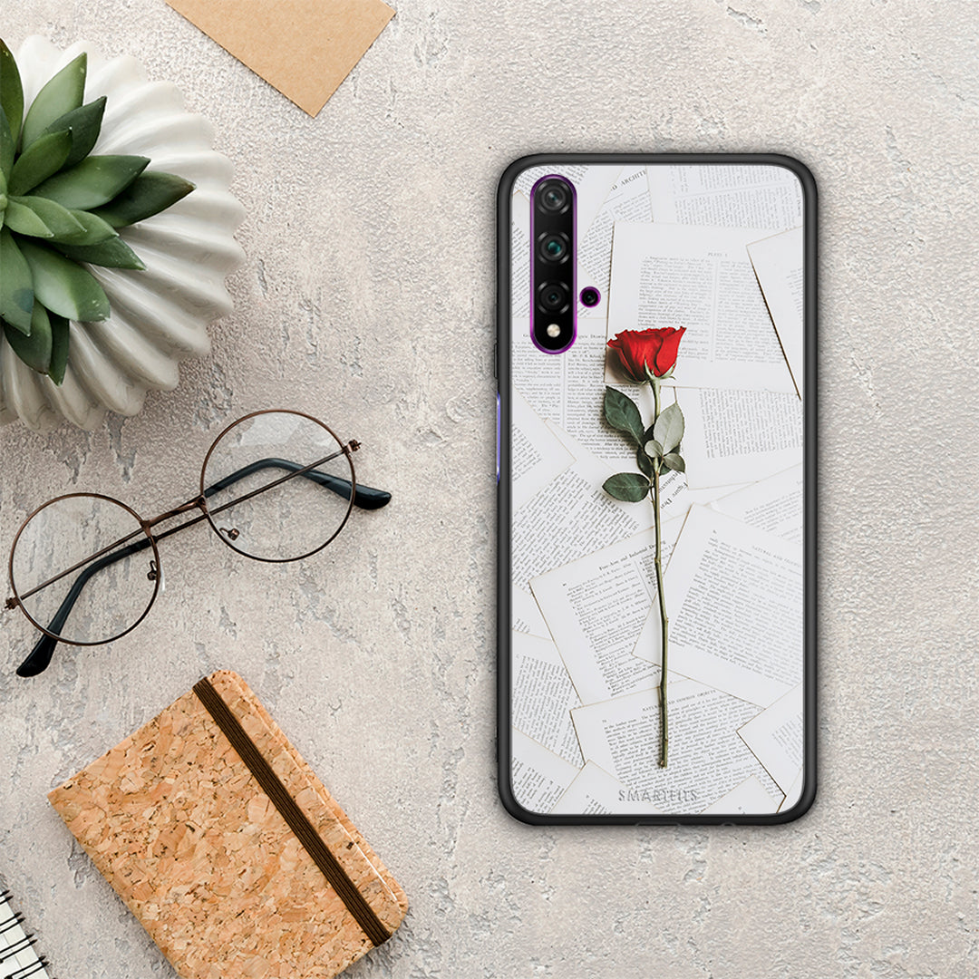 Red Rose - Huawei Nova 5T / Honor 20 θήκη