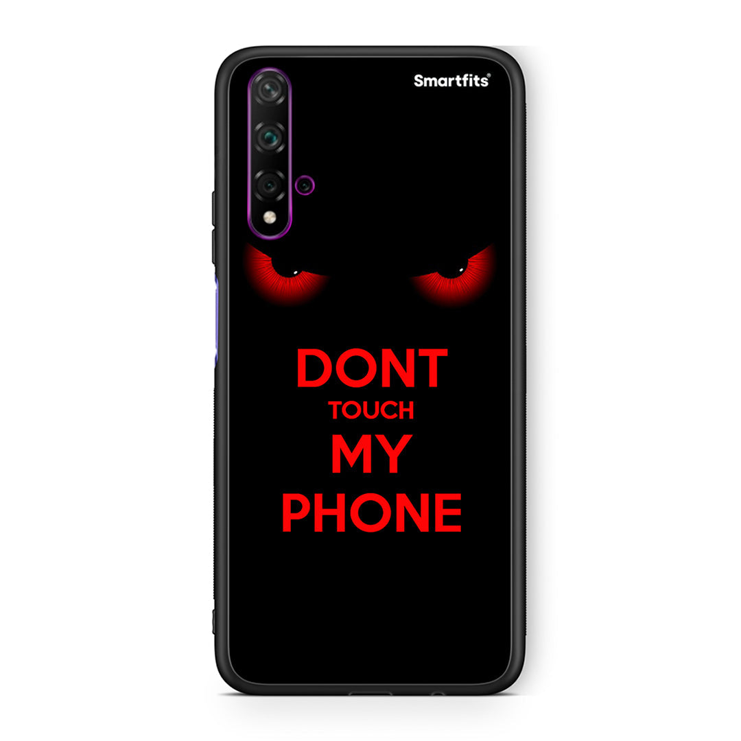 Huawei Nova 5T Touch My Phone Θήκη από τη Smartfits με σχέδιο στο πίσω μέρος και μαύρο περίβλημα | Smartphone case with colorful back and black bezels by Smartfits