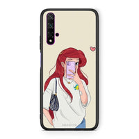 Thumbnail for Huawei Nova 5T Walking Mermaid Θήκη από τη Smartfits με σχέδιο στο πίσω μέρος και μαύρο περίβλημα | Smartphone case with colorful back and black bezels by Smartfits