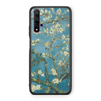 Thumbnail for Huawei Nova 5T White Blossoms θήκη από τη Smartfits με σχέδιο στο πίσω μέρος και μαύρο περίβλημα | Smartphone case with colorful back and black bezels by Smartfits