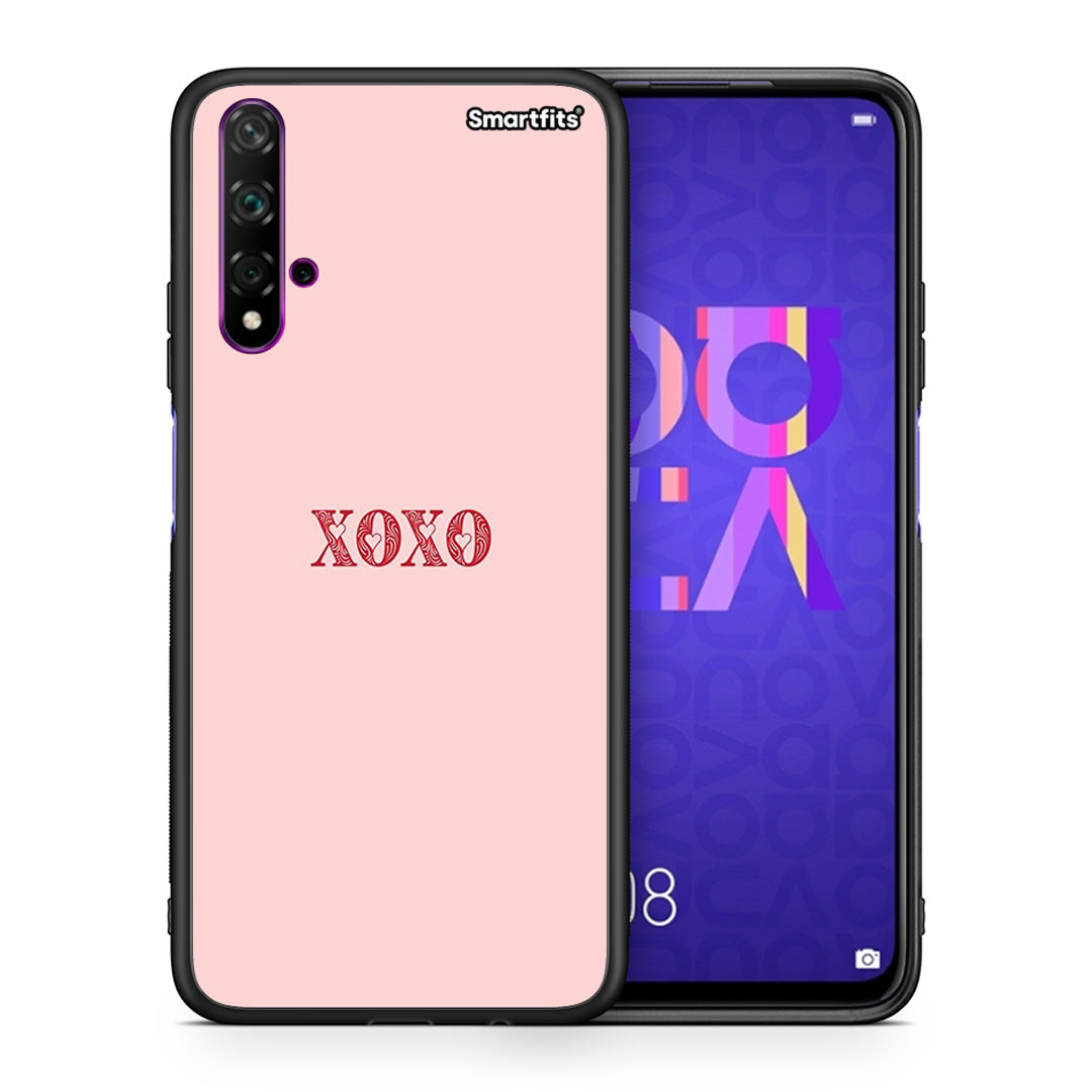 Θήκη Huawei Nova 5T/Honor 20 XOXO Love από τη Smartfits με σχέδιο στο πίσω μέρος και μαύρο περίβλημα | Huawei Nova 5T/Honor 20 XOXO Love case with colorful back and black bezels