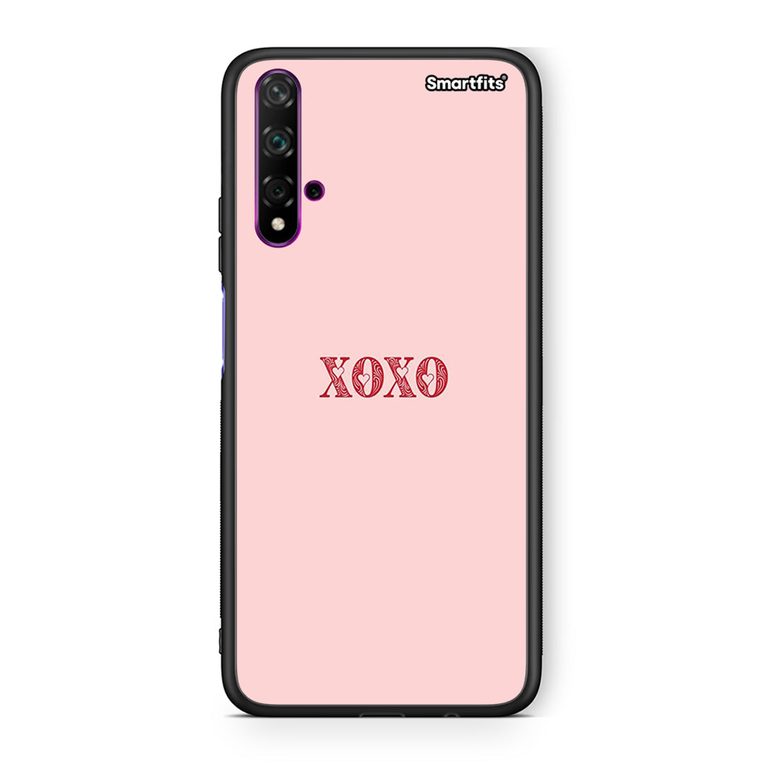 Huawei Nova 5T XOXO Love θήκη από τη Smartfits με σχέδιο στο πίσω μέρος και μαύρο περίβλημα | Smartphone case with colorful back and black bezels by Smartfits