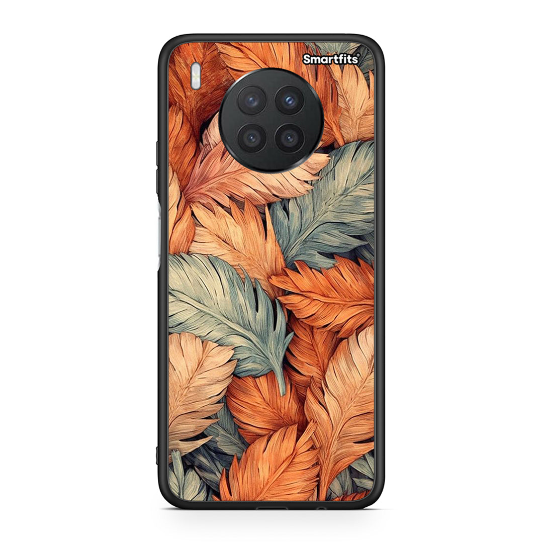 Huawei Nova 8i / Honor 50 Lite Autumn Leaves θήκη από τη Smartfits με σχέδιο στο πίσω μέρος και μαύρο περίβλημα | Smartphone case with colorful back and black bezels by Smartfits