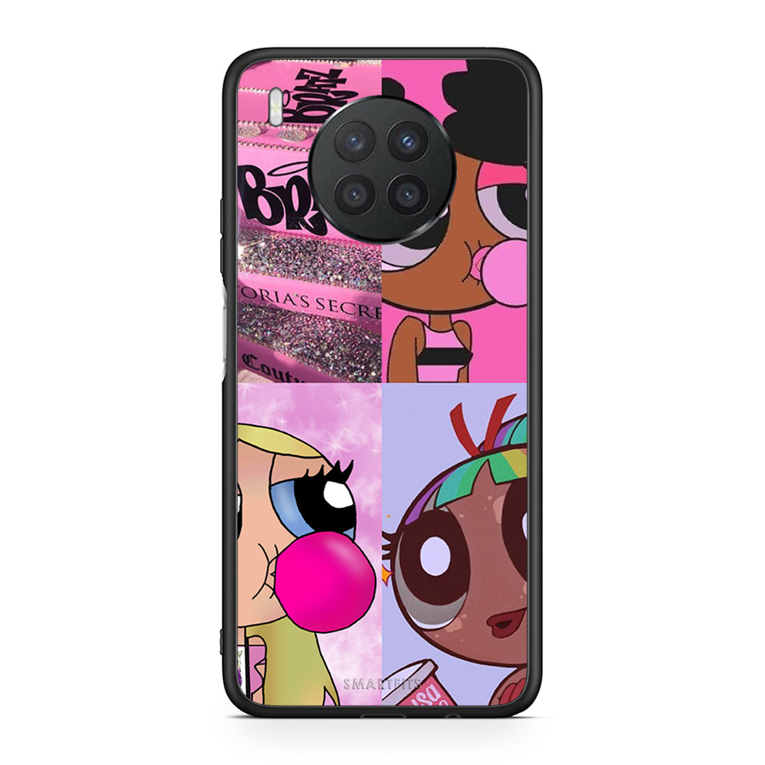 Huawei Nova 8i / Honor 50 Lite Bubble Girls Θήκη Αγίου Βαλεντίνου από τη Smartfits με σχέδιο στο πίσω μέρος και μαύρο περίβλημα | Smartphone case with colorful back and black bezels by Smartfits