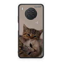 Thumbnail for Huawei Nova 8i / Honor 50 Lite Cats In Love θήκη από τη Smartfits με σχέδιο στο πίσω μέρος και μαύρο περίβλημα | Smartphone case with colorful back and black bezels by Smartfits