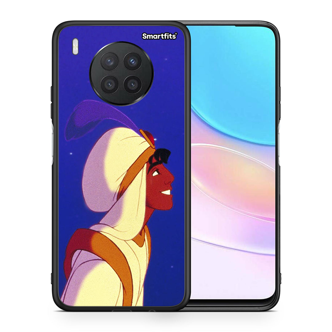 Θήκη Huawei Nova 8i / Honor 50 Lite Alladin And Jasmine Love 1 από τη Smartfits με σχέδιο στο πίσω μέρος και μαύρο περίβλημα | Huawei Nova 8i / Honor 50 Lite Alladin And Jasmine Love 1 case with colorful back and black bezels