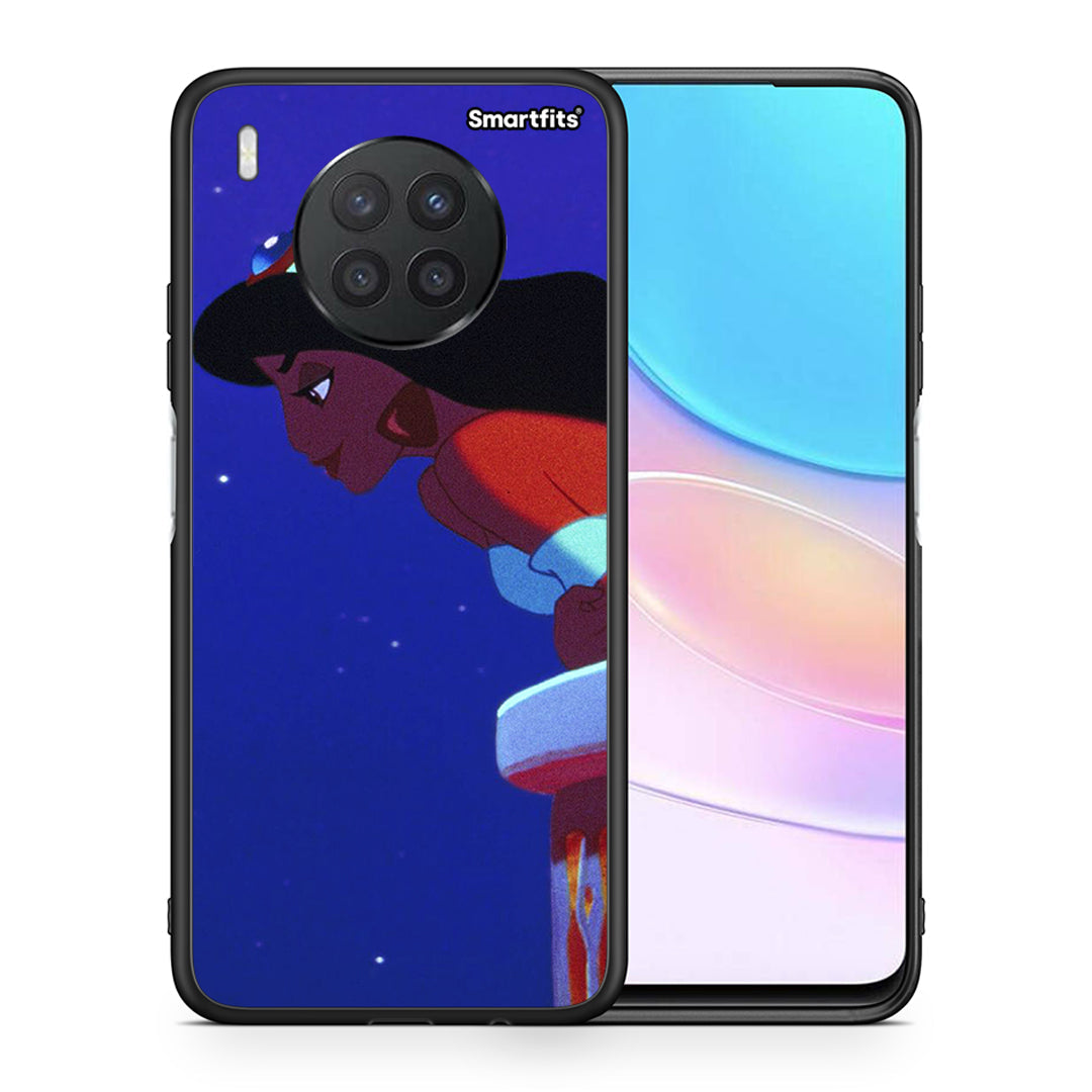 Θήκη Huawei Nova 8i / Honor 50 Lite Alladin And Jasmine Love 2 από τη Smartfits με σχέδιο στο πίσω μέρος και μαύρο περίβλημα | Huawei Nova 8i / Honor 50 Lite Alladin And Jasmine Love 2 case with colorful back and black bezels