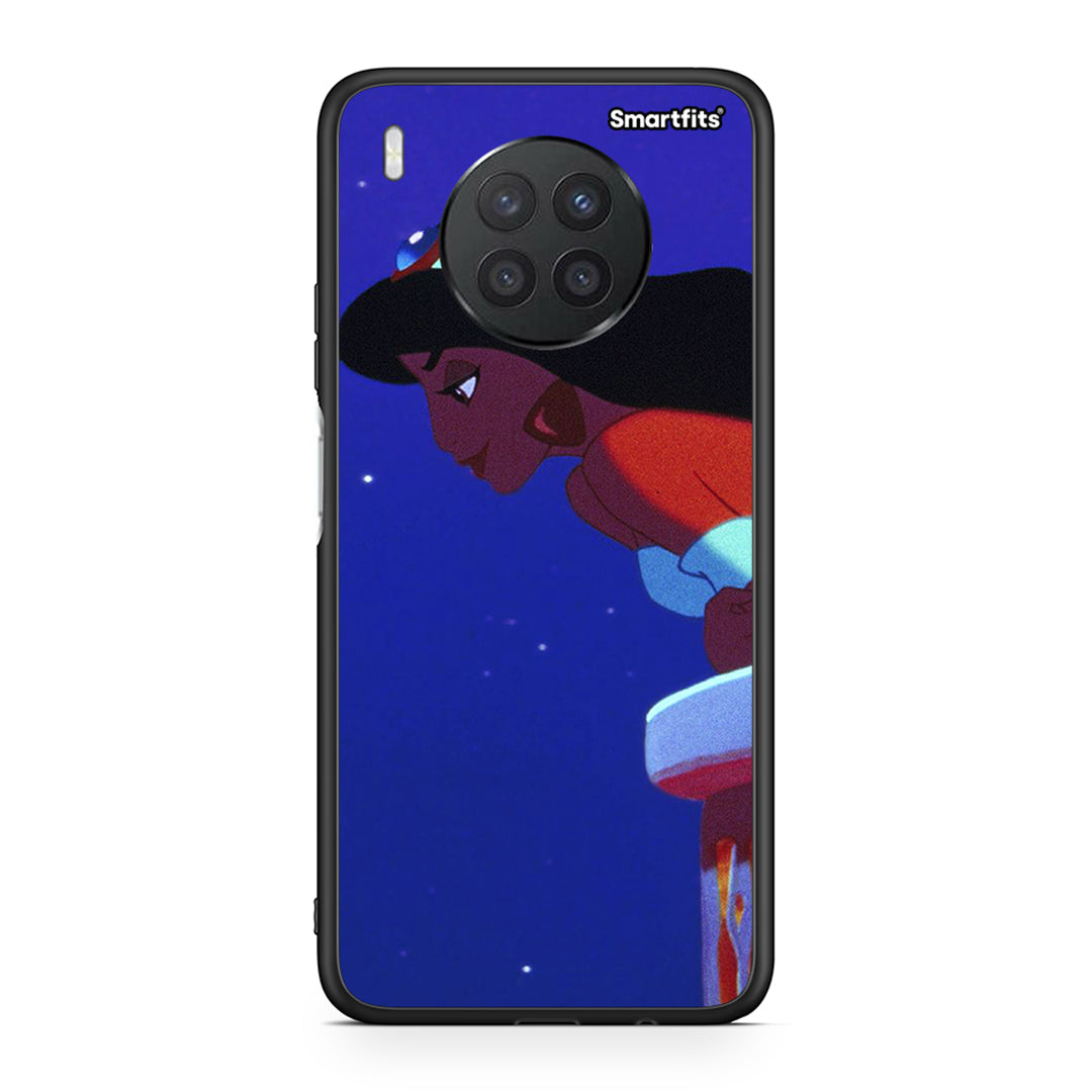 Huawei Nova 8i / Honor 50 Lite Alladin And Jasmine Love 2 θήκη από τη Smartfits με σχέδιο στο πίσω μέρος και μαύρο περίβλημα | Smartphone case with colorful back and black bezels by Smartfits