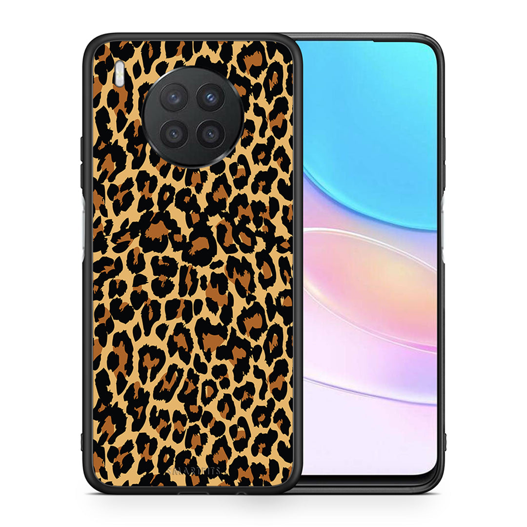 Θήκη Huawei Nova 8i / Honor 50 Lite Leopard Animal από τη Smartfits με σχέδιο στο πίσω μέρος και μαύρο περίβλημα | Huawei Nova 8i / Honor 50 Lite Leopard Animal case with colorful back and black bezels