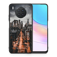 Thumbnail for Θήκη Huawei Nova 8i / Honor 50 Lite City Lights από τη Smartfits με σχέδιο στο πίσω μέρος και μαύρο περίβλημα | Huawei Nova 8i / Honor 50 Lite City Lights case with colorful back and black bezels