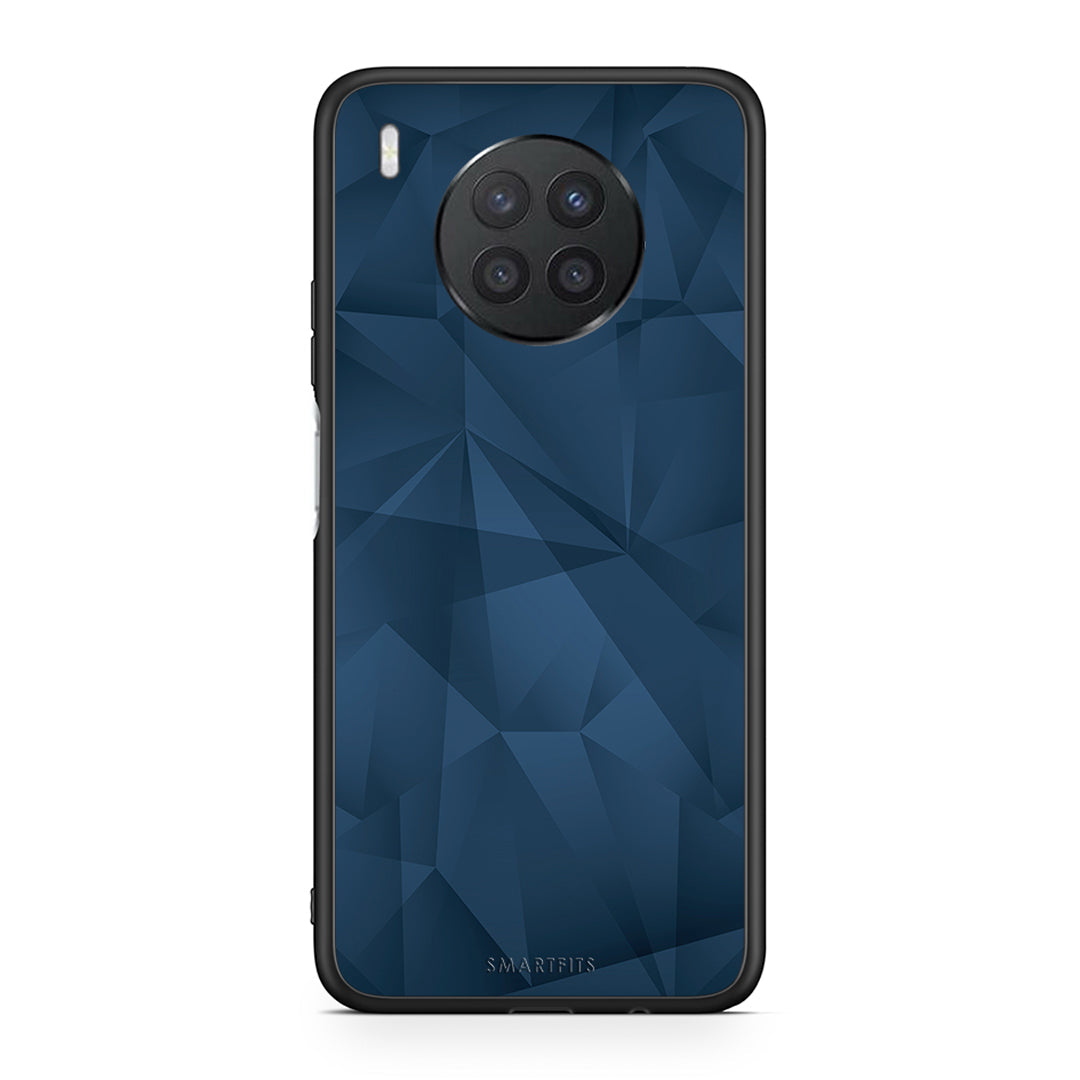 39 - Huawei Nova 8i / Honor 50 Lite Blue Abstract Geometric case, cover, bumper