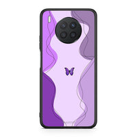 Thumbnail for Huawei Nova 8i / Honor 50 Lite Purple Mariposa Θήκη Αγίου Βαλεντίνου από τη Smartfits με σχέδιο στο πίσω μέρος και μαύρο περίβλημα | Smartphone case with colorful back and black bezels by Smartfits