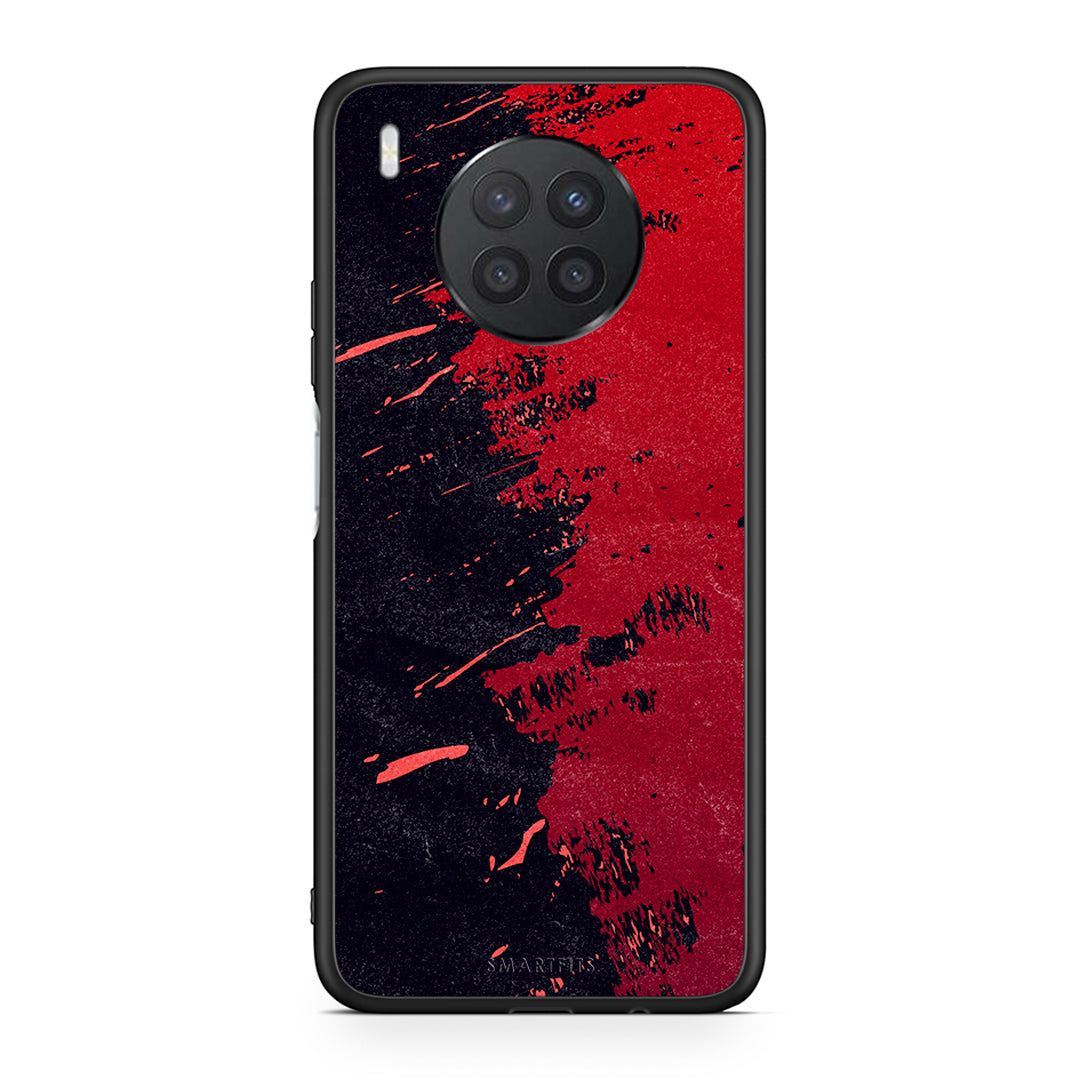 Huawei Nova 8i / Honor 50 Lite Red Paint Θήκη Αγίου Βαλεντίνου από τη Smartfits με σχέδιο στο πίσω μέρος και μαύρο περίβλημα | Smartphone case with colorful back and black bezels by Smartfits