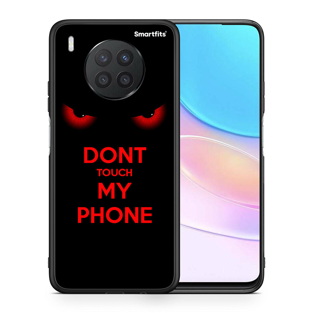Θήκη Huawei Nova 8i / Honor 50 Lite Touch My Phone από τη Smartfits με σχέδιο στο πίσω μέρος και μαύρο περίβλημα | Huawei Nova 8i / Honor 50 Lite Touch My Phone case with colorful back and black bezels