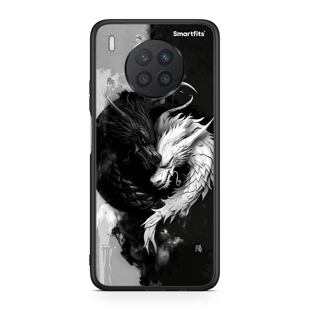Huawei Nova 8i / Honor 50 Lite Yin Yang θήκη από τη Smartfits με σχέδιο στο πίσω μέρος και μαύρο περίβλημα | Smartphone case with colorful back and black bezels by Smartfits