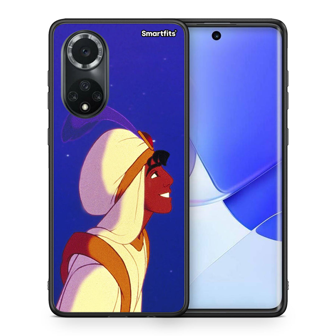 Θήκη Huawei Nova 9/Honor 50 Alladin And Jasmine Love 1 από τη Smartfits με σχέδιο στο πίσω μέρος και μαύρο περίβλημα | Huawei Nova 9/Honor 50 Alladin And Jasmine Love 1 case with colorful back and black bezels
