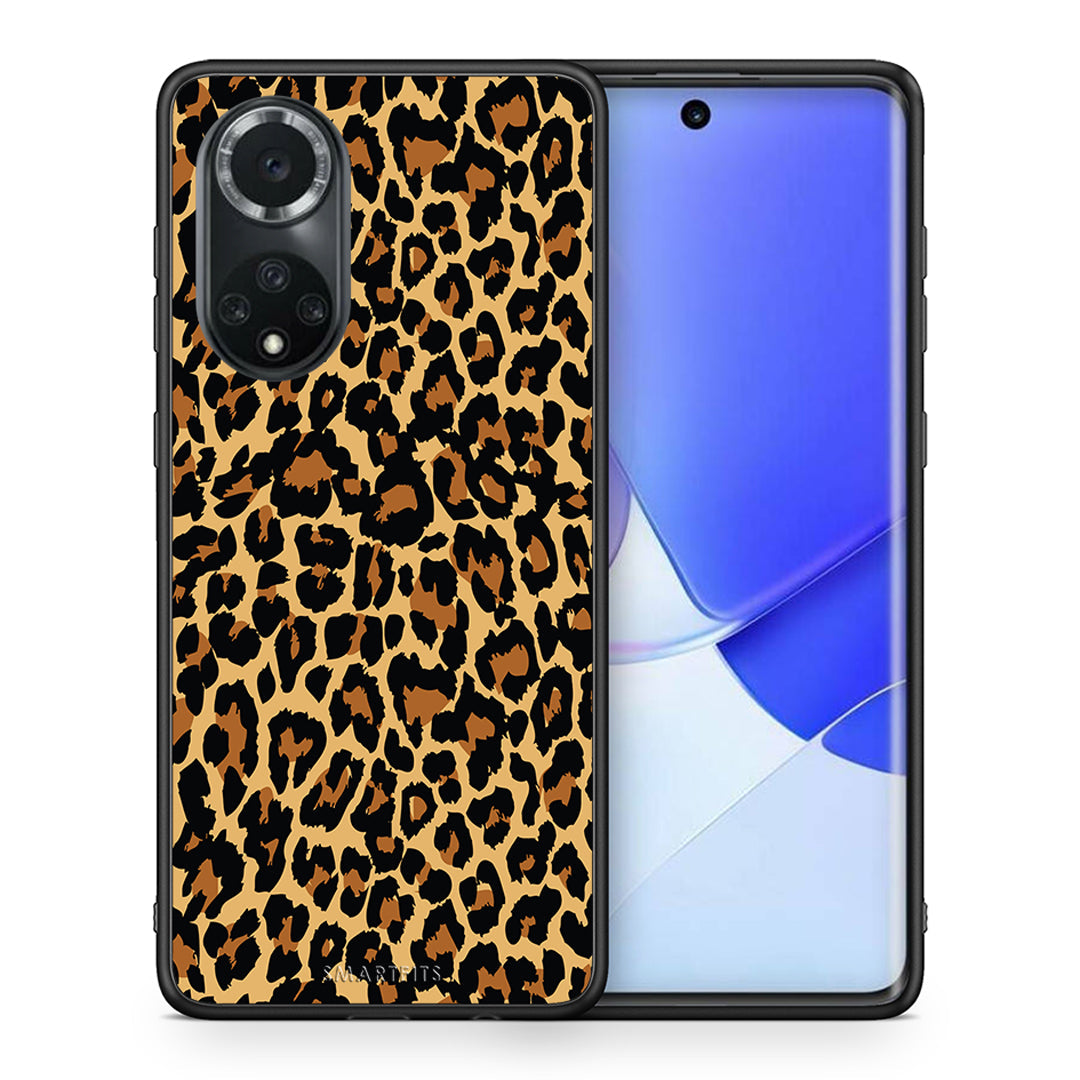Θήκη Huawei Nova 9/Honor 50 Leopard Animal από τη Smartfits με σχέδιο στο πίσω μέρος και μαύρο περίβλημα | Huawei Nova 9/Honor 50 Leopard Animal case with colorful back and black bezels