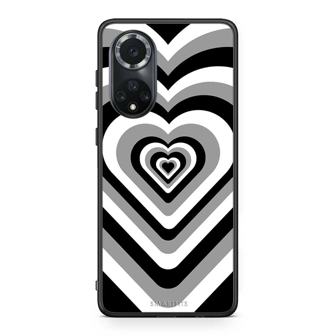 Huawei Nova 9/Honor 50 Black Hearts θήκη από τη Smartfits με σχέδιο στο πίσω μέρος και μαύρο περίβλημα | Smartphone case with colorful back and black bezels by Smartfits