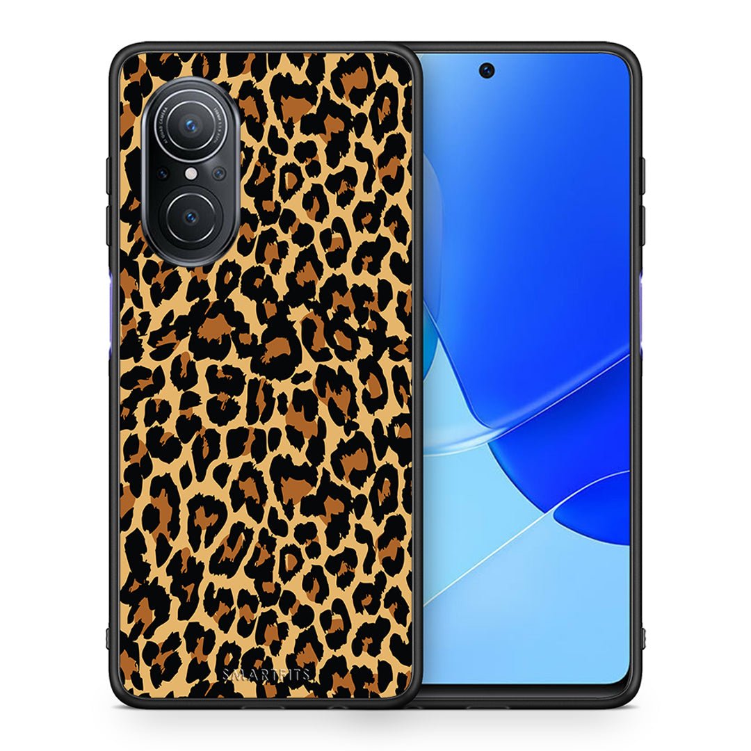 Θήκη Huawei Nova 9 SE Leopard Animal από τη Smartfits με σχέδιο στο πίσω μέρος και μαύρο περίβλημα | Huawei Nova 9 SE Leopard Animal case with colorful back and black bezels
