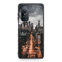 Thumbnail for Huawei Nova 9 SE City Lights θήκη από τη Smartfits με σχέδιο στο πίσω μέρος και μαύρο περίβλημα | Smartphone case with colorful back and black bezels by Smartfits