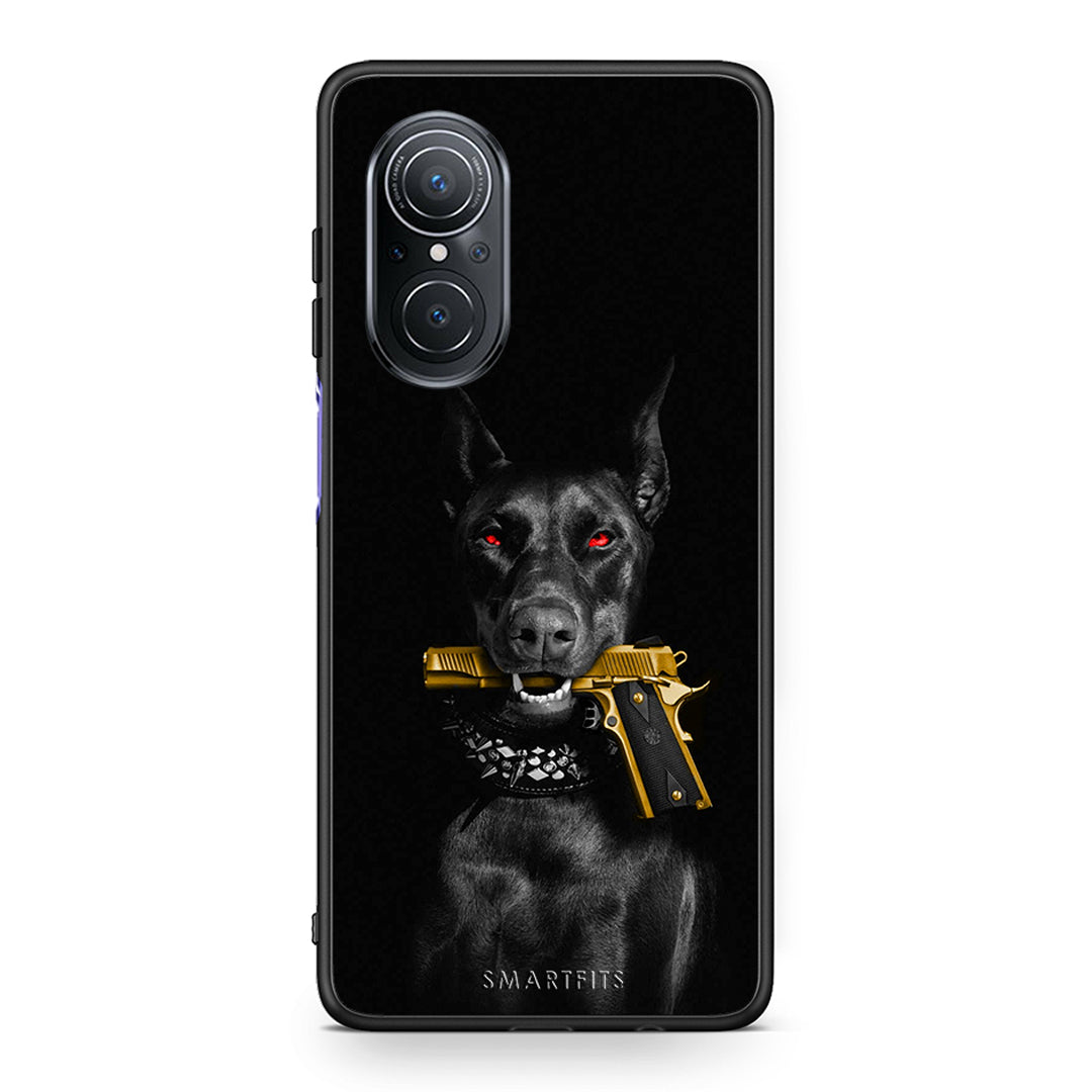 Huawei Nova 9 SE Golden Gun Θήκη Αγίου Βαλεντίνου από τη Smartfits με σχέδιο στο πίσω μέρος και μαύρο περίβλημα | Smartphone case with colorful back and black bezels by Smartfits