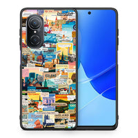 Thumbnail for Θήκη Huawei Nova 9 SE Live To Travel από τη Smartfits με σχέδιο στο πίσω μέρος και μαύρο περίβλημα | Huawei Nova 9 SE Live To Travel case with colorful back and black bezels