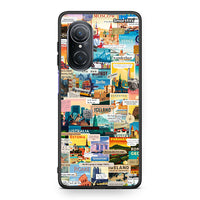 Thumbnail for Huawei Nova 9 SE Live To Travel θήκη από τη Smartfits με σχέδιο στο πίσω μέρος και μαύρο περίβλημα | Smartphone case with colorful back and black bezels by Smartfits