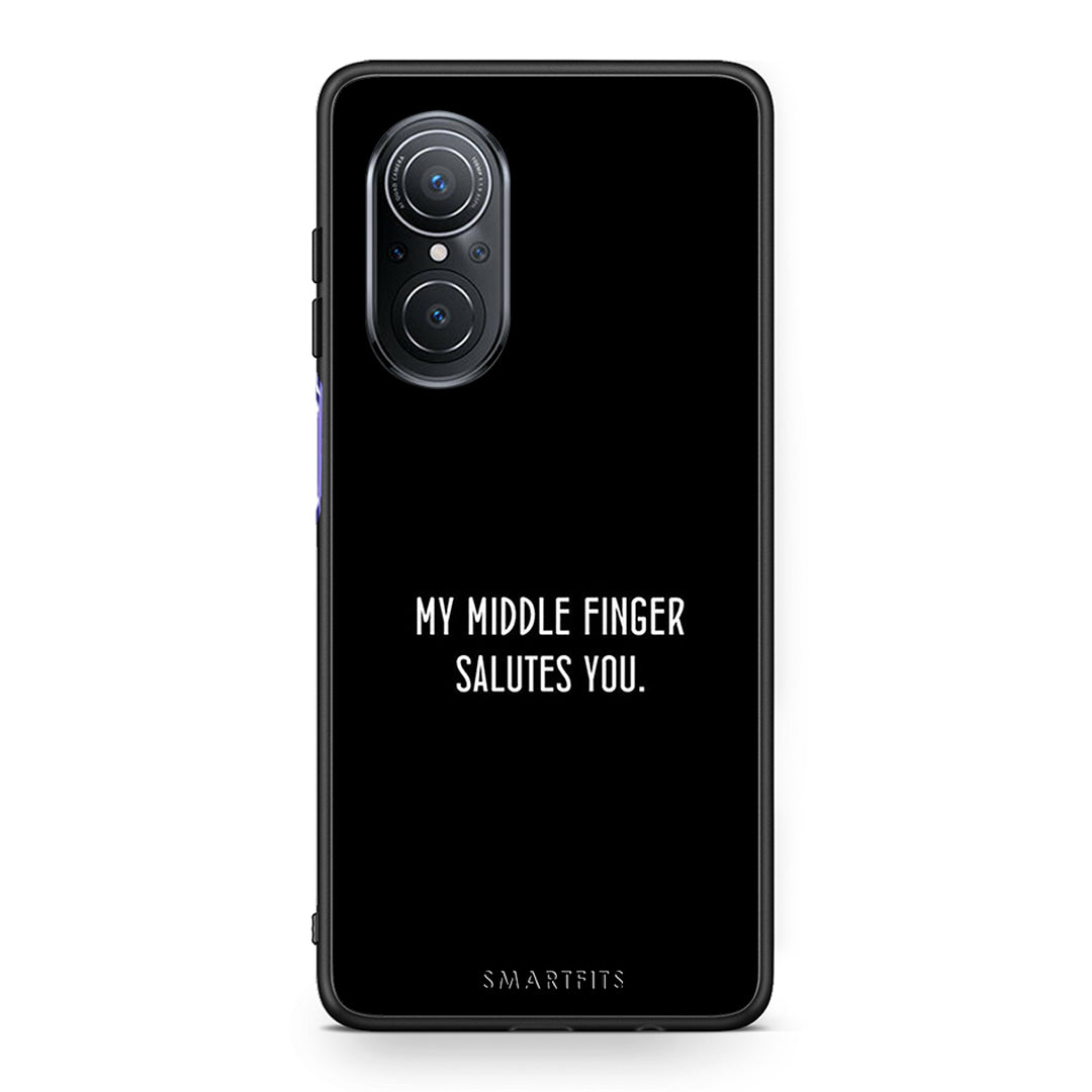 Huawei Nova 9 SE Salute θήκη από τη Smartfits με σχέδιο στο πίσω μέρος και μαύρο περίβλημα | Smartphone case with colorful back and black bezels by Smartfits