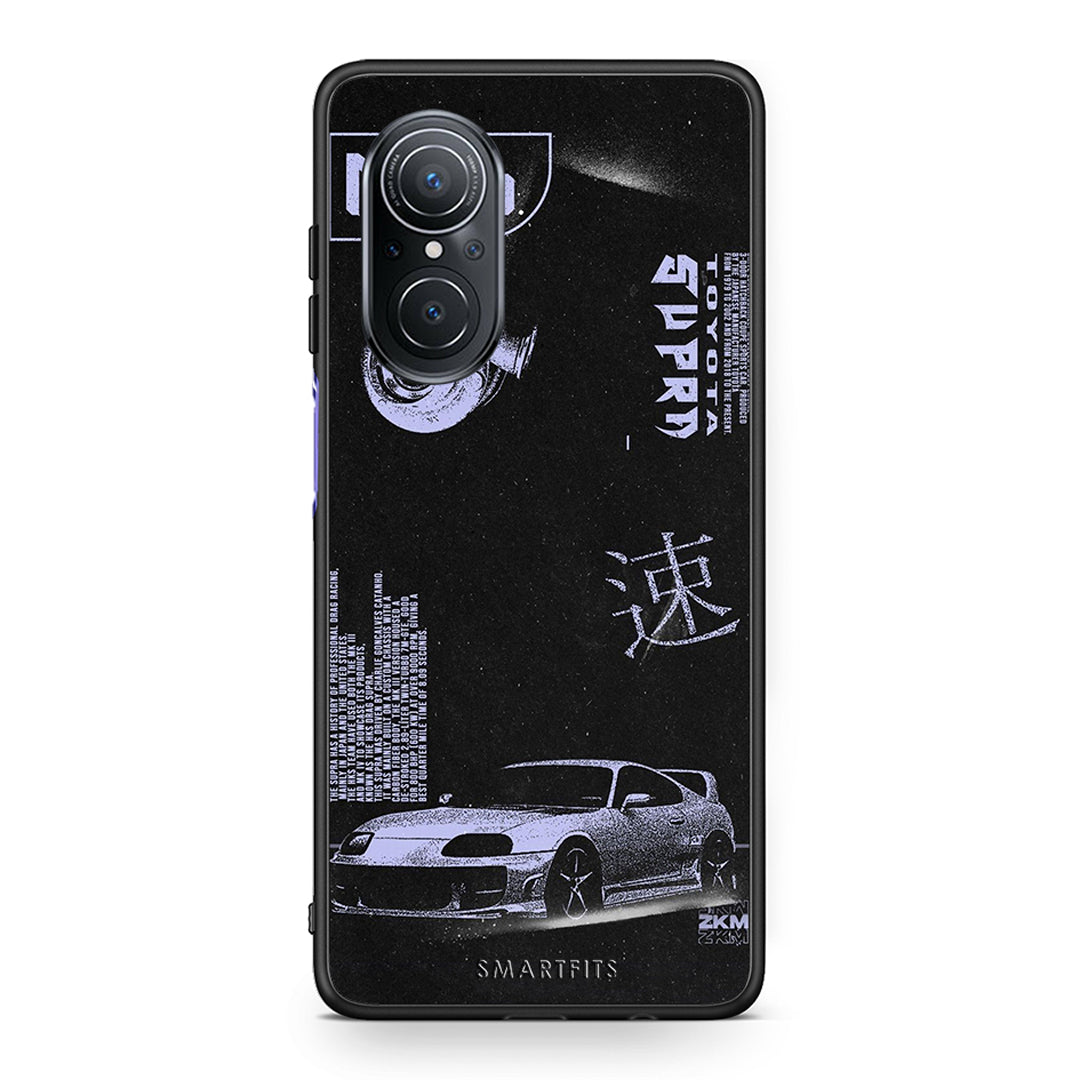 Huawei Nova 9 SE Tokyo Drift Θήκη Αγίου Βαλεντίνου από τη Smartfits με σχέδιο στο πίσω μέρος και μαύρο περίβλημα | Smartphone case with colorful back and black bezels by Smartfits
