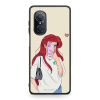 Thumbnail for Huawei Nova 9 SE Walking Mermaid Θήκη από τη Smartfits με σχέδιο στο πίσω μέρος και μαύρο περίβλημα | Smartphone case with colorful back and black bezels by Smartfits