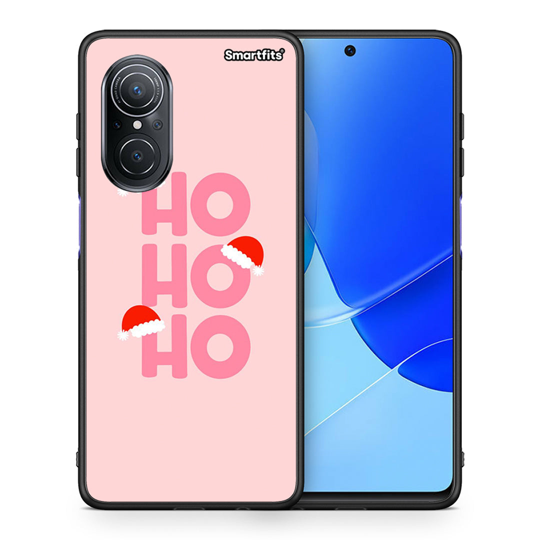 Θήκη Huawei Nova 9 SE Xmas Ho Ho Ho από τη Smartfits με σχέδιο στο πίσω μέρος και μαύρο περίβλημα | Huawei Nova 9 SE Xmas Ho Ho Ho case with colorful back and black bezels