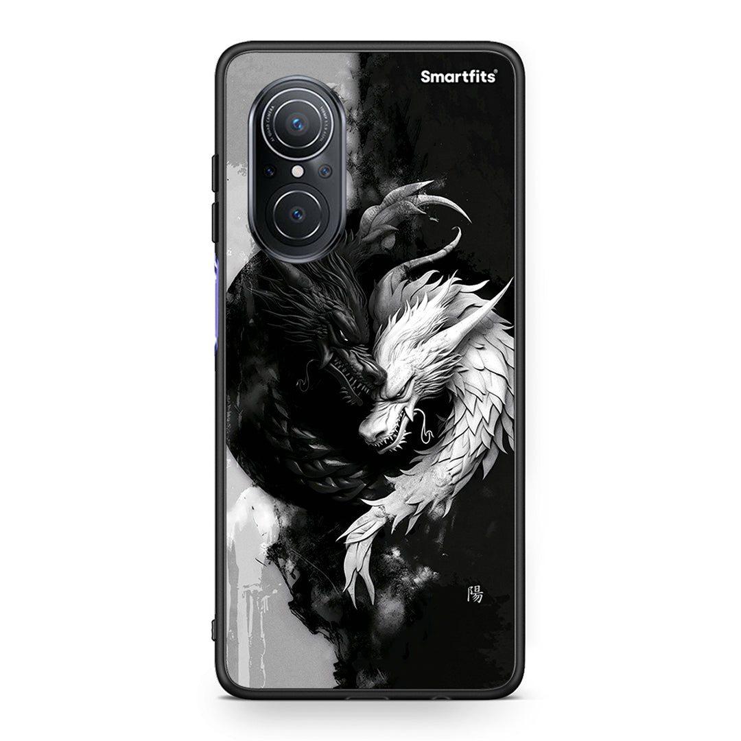 Huawei Nova 9 SE Yin Yang Θήκη από τη Smartfits με σχέδιο στο πίσω μέρος και μαύρο περίβλημα | Smartphone case with colorful back and black bezels by Smartfits